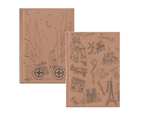 Carnet A5, 72foi linie., CRAFT, Gingko (64)