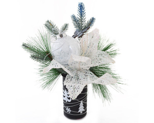 Композиция новогодняя "Белоснежка" d-29см 904216