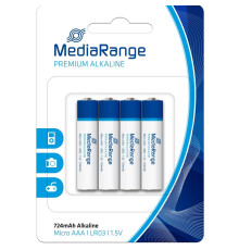 04029 Baterie AAA, Alkaline,MediaRanger, 4buc. MRBAT101(12/144)