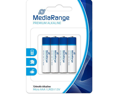 Baterie AAA, Alkaline,MediaRanger, 4buc. MRBAT101(12/144)