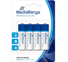 Батарейка AA, Alkaline, MediaRanger, 4шт.MRBAT104 (12/144)