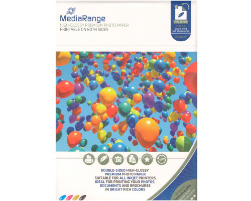 Фотобумага глянцевая, двусторонняя A4 50листов 220gr MRINK118