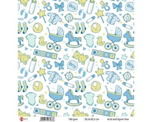 Set hirtie pentru scrapbooking №11, 5 buc. 740758