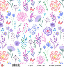 Set hirtie pentru scrapbooking №17, 5 buc. 740770