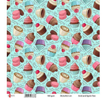 Set hirtie pentru scrapbooking №15, (5 buc.) 740766