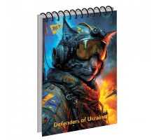 Блокнот А6, 80л. клетка, на спирали "Defenders" YES 151895 (6/210)