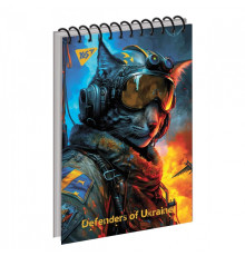 Блокнот А6, 80л. клетка, на спирали "Defenders" YES 151895 (6/210)