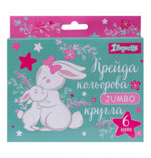 31588 Мел цветной "Bunny" JUMBO 6шт,1Вересня 400429