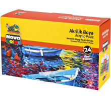 Set vopsea acrilică 24 culori, 17 ml NC-2009 (24)