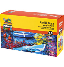 Set vopsea acrilică 24 culori, 17 ml NC-2009 (24)