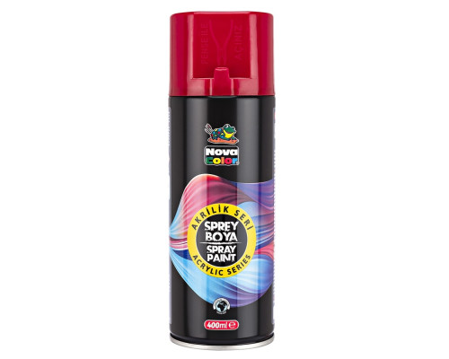 Vopsea spray acrilica rosu 400ml, NOVA COLOR NC-3501 (12/96) Vopsea spray acrilica rosu 400ml, NOVA COLOR NC-3501 (12/96)