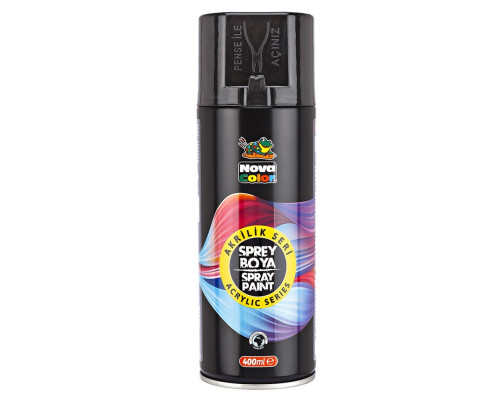 4021505 Vopsea spray negru 400ml, NOVA COLOR NC-3505 (12/96)