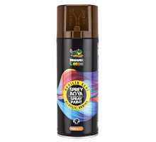 Краска аэрозольная акриловая 400мл коричневая, NOVA COLOR NC-3506 (12/96)
