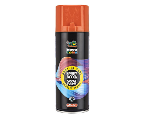 Краска аэрозольная акриловая 400мл оранжевая, NOVA COLOR NC-3507 (12/96) Краска аэрозольная акриловая 400мл оранжевая, NOVA COLOR NC-3507 (12/96)