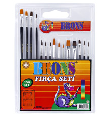 Set de pensule asorti, 15buc. BR-249 (10/100)