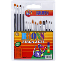 Set de pensule asorti, 15buc. BR-249 (10/100)