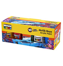 Set vopsea acrilică 10 culori, 30 ml NC-2002 (36)