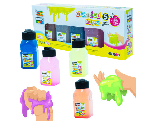 Set slaim, 5culori 100gr.+ Borax 100gr NC-715 (6)