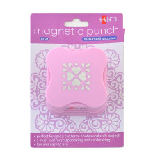 Дырокол магнитный с узором, 35 мм, "2" 240207