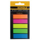 Indecsi colorati din plastic, culori fluorescente, 12x44mm 5x20foi Scholz 8070 (6/48)