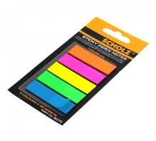 Indecsi colorati din plastic, culori fluorescente, 12x44mm 5x20foi Scholz 8070 (6/48)