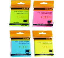 Hartie pt notite cu lipici 76x76mm NEON asorti 100foi 8068-00N SOZ (6/48)