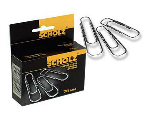 Скрепки прямые, 28мм, 100шт., Scholz 4701 (10/500) Скрепки прямые, 28мм, 100шт., Scholz 4701 (10/500)