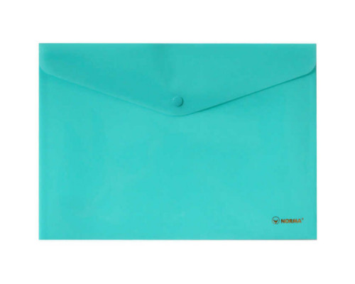 Папка с кнопкой непрозрачная А4 бирюзовая Norma 5017-13 (12/120)