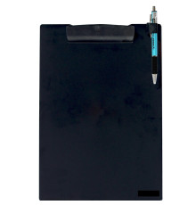 Clipboard plastic, A4 negru,cu clip p/u pix NORMA 5104 (40)