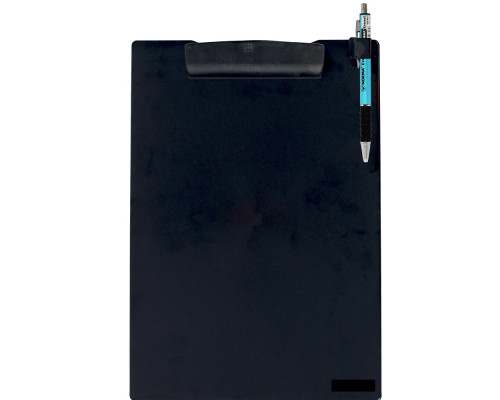 Clipboard plastic, A4 negru,cu clip p/u pix NORMA 5104 (40)