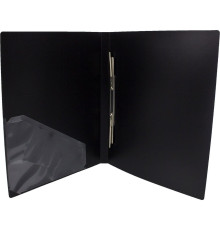 Папка-скорошиватель с карманом A4, 500мкн., черн., 4Office 4-213-09 (20)