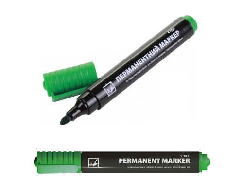31206 Marker permanent, 3mm, verde 4-104, 4Office (12/720)