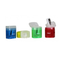 Ascutitoare plastic transparent, dreptunghiulara, 4culori asorti УМКА ТЧ61 (24)