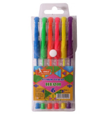 Set pixuri gel, 6cul., Neon, cutie PVC, ГР44-1, УМКА (1/12/144)