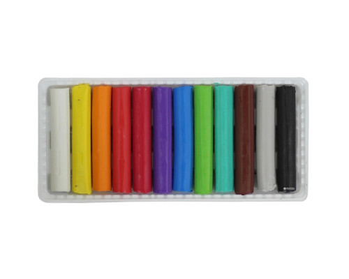 Paste pentru modelat cu ceara ECO "Maini curate" 12culori, 200gr., CLASS 7627С (60)