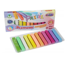 Paste pentru modelat ECO "Maini curate"PASTEL 12culori, 200gr., CLASS 7653 (60)