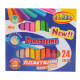 Paste pentru modelat ECO "Maini curate" 24culori, 400gr., CLASS 7629 (30)