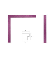 Фоторамка A5 15*20 c ножкой-подставкой сиреневая 15-02-11 CM*8841