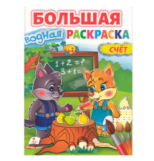Большая водная раскаска. A4 "Счет" N*8696
