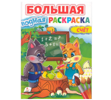 Большая водная раскаска. A4 "Счет" N*8696