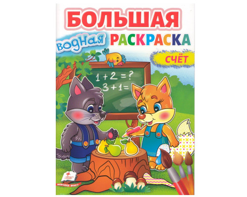 Большая водная раскаска. A4 "Счет" N*8696 Большая водная раскаска. A4 "Счет" N*8696