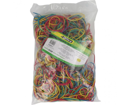 Elastic p/u bani 500gr d=50mm, asorti, 4OFFICE 4-450 (40)