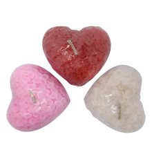 Lumanare parfumată Inimă din flori 7x2,5cm (diverse culori și arome) SA6