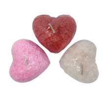 Lumanare parfumată Inimă din flori 7x2,5cm (diverse culori și arome) SA6