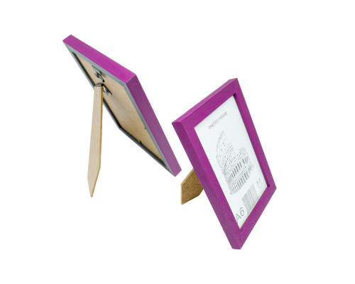 Фоторамка A6 10*15 c ножкой-подставкой сиреневая 15-02-11 CM*8766