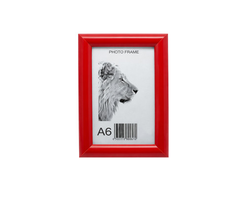 Фоторамка A6 10*15 c ножкой-подставкой красная 20-01-07 CM*8810