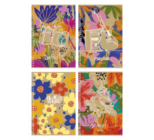 Блокнот A5 96, клетка, спираль, КРАФТ+лазерная высечка, Student A5-SC-096-6114K (3/54)