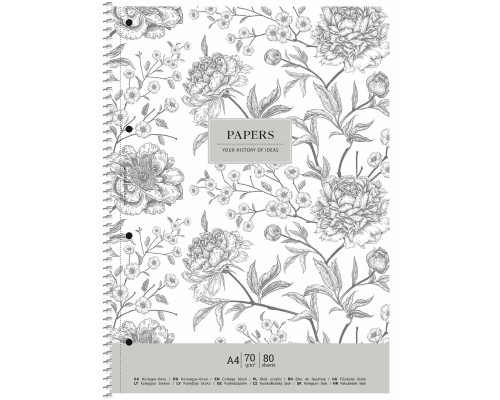 Caiet A4 80 file, matematica, pe spira cu microperforare, Student A4-080-6700K (4/36)