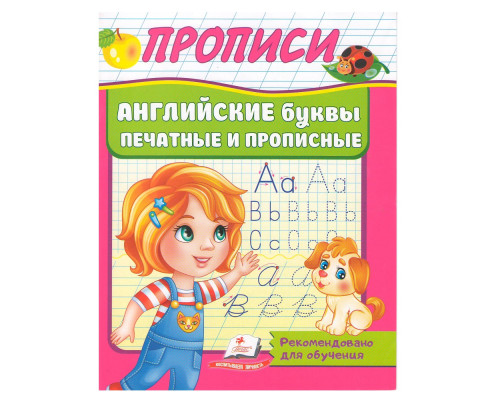 ПРОПИСИ. Английские буквы печатные и прописные N*5770