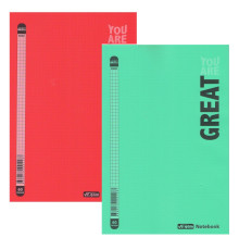 Caiet A4, 80foi, matem., plastic, Gingko (12/72)